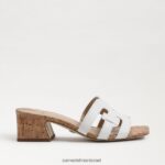 נשים הַנעָלָה Sam Edelman עקב פרד winslow לבן בוהק 4XL22X354 - Image 2