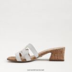 נשים הַנעָלָה Sam Edelman עקב פרד winslow לבן בוהק 4XL22X354 - Image 4