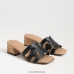 נשים הַנעָלָה Sam Edelman עקב פרד winslow עור שחור 4XL22X356