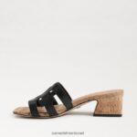 נשים הַנעָלָה Sam Edelman עקב פרד winslow עור שחור 4XL22X356 - Image 4