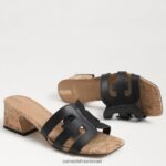 נשים הַנעָלָה Sam Edelman עקב פרד winslow עור שחור 4XL22X356 - Image 7