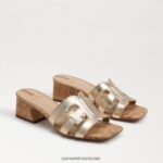 נשים הַנעָלָה Sam Edelman עקב פרד winslow עלה זהב 4XL22X357