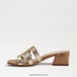 נשים הַנעָלָה Sam Edelman עקב פרד winslow עלה זהב 4XL22X357 - Image 4