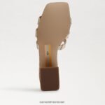 נשים הַנעָלָה Sam Edelman עקב פרד winslow עלה זהב 4XL22X357 - Image 6