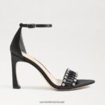 נשים הַנעָלָה Sam Edelman עקב רצועות אוולין סאטן שחור 4XL22X609 - Image 2