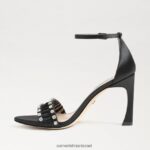 נשים הַנעָלָה Sam Edelman עקב רצועות אוולין סאטן שחור 4XL22X609 - Image 4