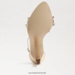 נשים הַנעָלָה Sam Edelman עקב רצועות אוולין עלה זהב 4XL22X610 - Image 6