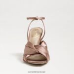 נשים הַנעָלָה Sam Edelman עקב רצועות לבנדר סאטן פרלינה 4XL22X948 - Image 3