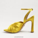 נשים הַנעָלָה Sam Edelman עקב רצועות לבנדר סאטן אוקר 4XL22X947 - Image 4