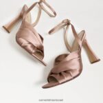 נשים הַנעָלָה Sam Edelman עקב רצועות לבנדר סאטן פרלינה 4XL22X948 - Image 7