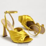 נשים הַנעָלָה Sam Edelman עקב רצועות לבנדר סאטן אוקר 4XL22X947 - Image 7