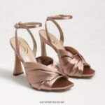נשים הַנעָלָה Sam Edelman עקב רצועות לבנדר סאטן פרלינה 4XL22X948