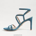 נשים הַנעָלָה Sam Edelman עקב רצועות של delanie אינדיגו פראי 4XL22X652 - Image 4