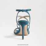 נשים הַנעָלָה Sam Edelman עקב רצועות של delanie אינדיגו פראי 4XL22X652 - Image 5