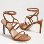 נשים הַנעָלָה Sam Edelman עקב רצועות של delanie גבול חום 4XL22X651 - Image 7