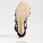 נשים הַנעָלָה Sam Edelman עקב רצועות של delanie זמש שחור 4XL22X650 - Image 6