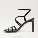 נשים הַנעָלָה Sam Edelman עקב רצועות של delanie שָׁחוֹר 4XL22X648 - Image 4