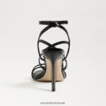 נשים הַנעָלָה Sam Edelman עקב רצועות של delanie שָׁחוֹר 4XL22X648 - Image 5