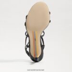 נשים הַנעָלָה Sam Edelman עקב רצועות של delanie שָׁחוֹר 4XL22X648 - Image 6