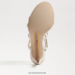 נשים הַנעָלָה Sam Edelman עקב רצועות של delanie שנהב מודרני 4XL22X645 - Image 6