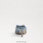 נשים הַנעָלָה Sam Edelman עקב רצועות pia כְּחוֹל 4XL22X596 - Image 5