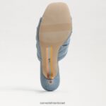 נשים הַנעָלָה Sam Edelman עקב רצועות pia כְּחוֹל 4XL22X596 - Image 6