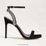 נשים הַנעָלָה Sam Edelman עקב רצועת קרסול אופליה זמש שחור 4XL22X537 - Image 2