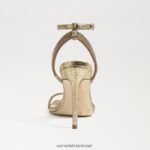 נשים הַנעָלָה Sam Edelman עקב רצועת קרסול אופליה מכרה זהב 4XL22X538 - Image 5