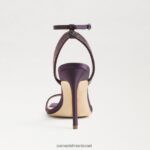 נשים הַנעָלָה Sam Edelman עקב רצועת קרסול אופליה סאטן חצילים 4XL22X539 - Image 5