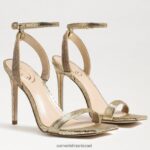 נשים הַנעָלָה Sam Edelman עקב רצועת קרסול אופליה מכרה זהב 4XL22X538 - Image 7