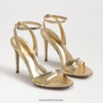 נשים הַנעָלָה Sam Edelman עקב רצועת קרסול ג'מי זהב ענבר 4XL22X676