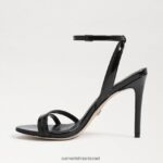 נשים הַנעָלָה Sam Edelman עקב רצועת קרסול ג'מי פטנט שחור 4XL22X672 - Image 4