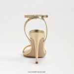 נשים הַנעָלָה Sam Edelman עקב רצועת קרסול ג'מי זהב ענבר 4XL22X676 - Image 5