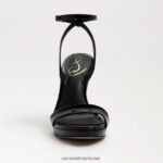 נשים הַנעָלָה Sam Edelman עקב רצועת קרסול ירקן פטנט שחור 4XL22X389 - Image 3