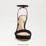 נשים הַנעָלָה Sam Edelman עקב רצועת קרסול ירקן זמש שחור 4XL22X392 - Image 3