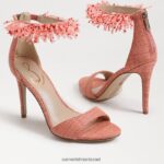נשים הַנעָלָה Sam Edelman עקב רצועת קרסול עם חרוזים של גילי ורוד טיח 4XL22X605 - Image 7