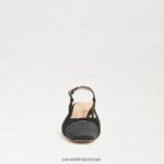 נשים הַנעָלָה Sam Edelman עקב slingback tarra זמש שחור 4XL22X374 - Image 3