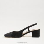 נשים הַנעָלָה Sam Edelman עקב slingback tarra זמש שחור 4XL22X374 - Image 4