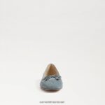 נשים הַנעָלָה Sam Edelman עשוי בלט שטוח כחול חדש שטוף 4XL22X371 - Image 3
