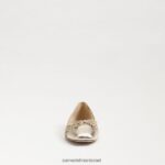 נשים הַנעָלָה Sam Edelman עשוי בלט שטוח מולבן טבעי 4XL22X372 - Image 3