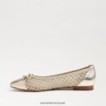 נשים הַנעָלָה Sam Edelman עשוי בלט שטוח מולבן טבעי 4XL22X372 - Image 4
