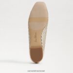 נשים הַנעָלָה Sam Edelman עשוי בלט שטוח מולבן טבעי 4XL22X372 - Image 6