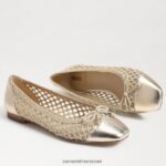 נשים הַנעָלָה Sam Edelman עשוי בלט שטוח מולבן טבעי 4XL22X372 - Image 7