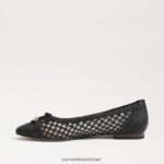 נשים הַנעָלָה Sam Edelman עשוי בלט שטוח שָׁחוֹר 4XL22X370 - Image 4