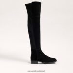 נשים הַנעָלָה Sam Edelman פאם על מגף הברך זמש שחור 4XL22X777 - Image 2