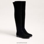 נשים הַנעָלָה Sam Edelman פאם על מגף הברך זמש שחור 4XL22X777