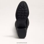 נשים הַנעָלָה Sam Edelman פאם על מגף הברך זמש שחור 4XL22X777 - Image 6