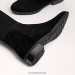 נשים הַנעָלָה Sam Edelman פאם על מגף הברך זמש שחור 4XL22X777 - Image 7