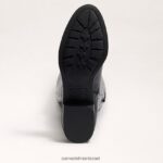נשים הַנעָלָה Sam Edelman פאם על מגף הברך עור שחור 4XL22X776 - Image 6
