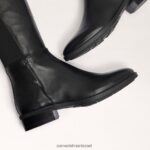 נשים הַנעָלָה Sam Edelman פאם על מגף הברך עור שחור 4XL22X776 - Image 7